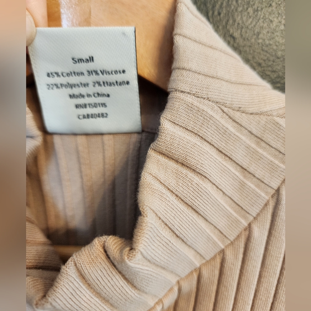 Varley Ribbed Tan Tank Top - Picture 5 of 6